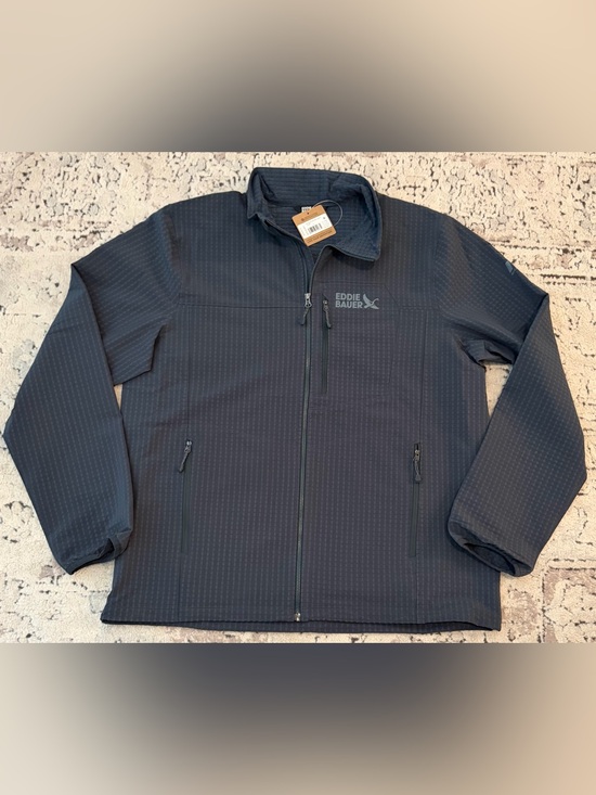 Eddie Bauer Other - $129 Eddie Bauer Sandstone Grid Gray Jacket Men’s Sz: Large